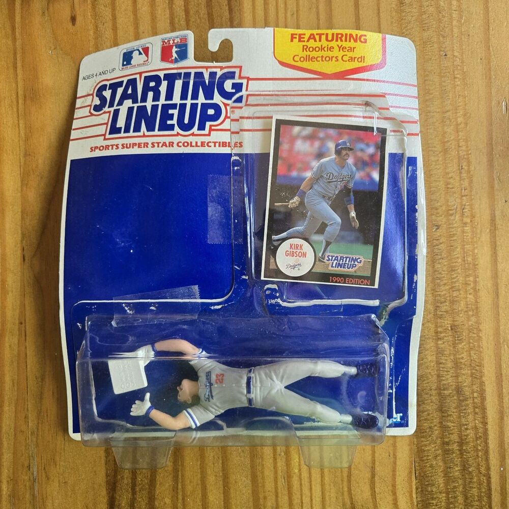 1990 KIRK GIBSON Los Angeles Dodgers #23 Starting Lineup Open Box Baseball Card